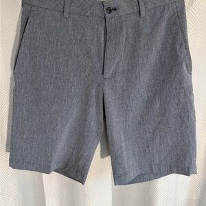 Walter Hagan 11 Majors Mens Blue Textured Grid Performance Golf Shorts size 32